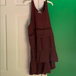 American Eagle Maroon Tank Mesh design